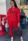 Women'S Fashion Casual Print Tracksuit Two-Piece Pants Set