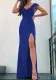Sleeveless Off Shoulder V Neck Slim Long Formal Party Evening Gown Sequined Long Dress