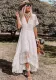 Women's V-neck slim dress casual mid-length Swing loose long dress