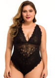 Funny lingerie plus Size one-piece sexy lacemesh patchwork Tight Fitting pajamas