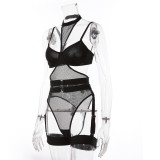 Nightclub sexy mesh See Through lingerie sexy female suit