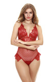 Sexy Party Sexy Teddy Lingerie See-Through Lace Straps Bodysuit Female Sexy Underwear