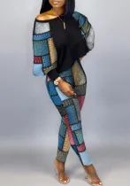 Women Printed Top and Pant Two-Piece Set