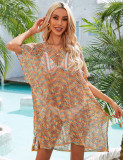 Verano Mujer Playa Tejer Camisa Suelta Bikini Cubrir Vacaciones Playa Blusa