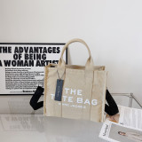 Canvas handbag new winter oblique tide shoulder bag tote bag thetotebags