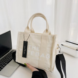 Canvas handbag new winter oblique tide shoulder bag tote bag thetotebags