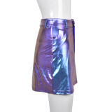 Ladies Sexy Spring Color Changing Splash Resistant High Waist Style Skirt