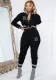 Women'S Printed Ladies Jacket Set Single Breasted Button Long Sleeve Baseball Jersey Sweatpants Two-Piece Set