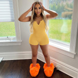 Women's Fashion Casual Rib Jumpsuit