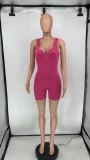 Women's Fashion Casual Rib Jumpsuit