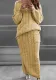 Autumn and winter women's fashion twist sweater suit set