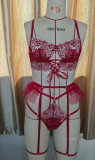 Sexy Lace Bra Garter Lingerie Bikini Set