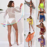 Women Beach Bikini Blouse & Skirt Tassel Shawl
