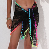 Women Beach Bikini Blouse & Skirt Tassel Shawl