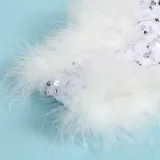 Women Sexy Feather Sequin Jumpsuit