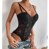 Summer sexy lace Patchwork street style bodysuit