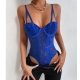 Summer sexy lace Patchwork street style bodysuit