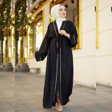 Muslim Women Golden Webbing Robe