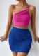 Women Summer Cut Out One Shoulder Bodycon Dress