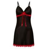 Plus Size Women Sexy See-Through lace Camisole Nightdress Sexy Lingerie