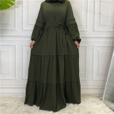 Womens Casual Long Sleeve Chiffon Dress
