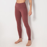 Patchwork Pocket Plus Size Omkeerbaar Nylon Hoge Stretch Atletische Hoge Taille Butt Lift Nauwsluitende Yoga Broek Dames