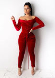 Women's Clothing Fashion Casual Character Lace-Up Jumpsuit