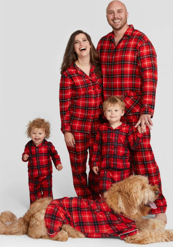 Aile giyim baskı takım elbise erkek bebek tüm aile ebeveyn-çocuk pijamaları