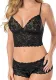 Sexy lace sexy lingerie transparent suspenders Bikini wrapped chest lace panty set