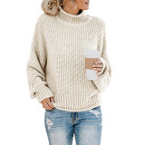 Autumn And Winter Knitting Shirt Women'S Turtleneck Pullover Sweater