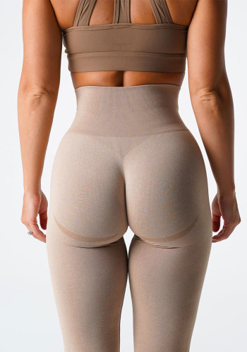 Pantalones de yoga sin costuras Jacquard Fitness Yoga Leggings
