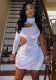 Women Turtleneck One Sleeve Dress