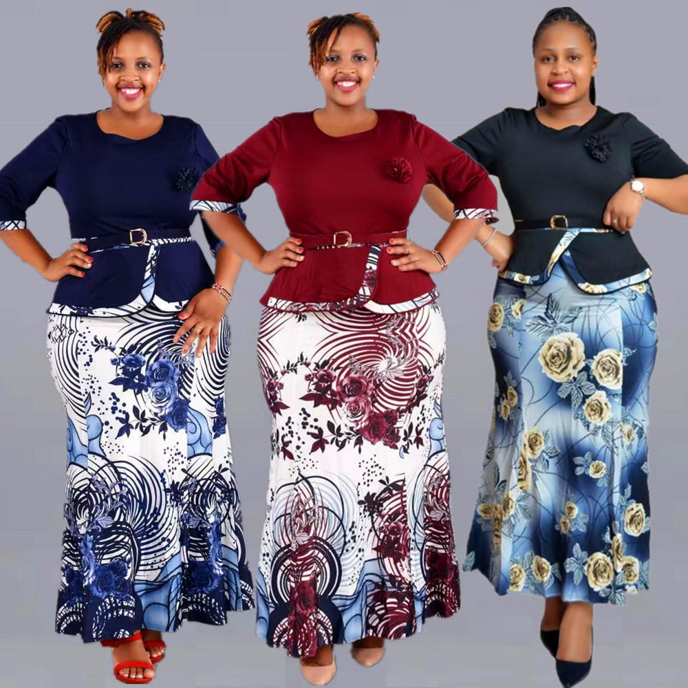 African Two Pieces Outfit, African Skirt Set,african Print Plus Size Outfit,  Clothing for Women,african Top and Skirt Outfit,women Clothing 