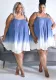Plus Size Women Summer Print Slip Dress