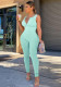 Ladies' Fashion Solid Color Low Back Sleeveless Jumpsuit