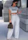 Women's Letter Print Sleeveless Two-Piece Suit