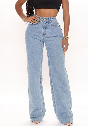 Calça jeans elástica feminina primavera