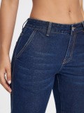 Fashion Jeans Women'S Multi Pocket Cargo Denim Straight Leg Pants