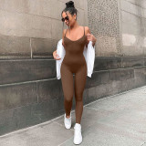 Straps Jumpsuit Tight Fitting Yoga Jumpsuit Slim Ladies Spring Summer Outdoor Wear Yoga Clothes