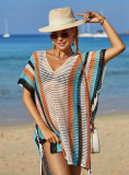 Summer Beach Blouse Hollow Knitting Tassel Holidays Bikini Blouse Women Cover Up