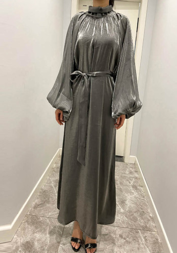Kadın Elbise Fener Kollu Müslüman Robe müslüman Abaya