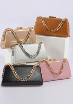 Spring Handbag Bag Fashion Design Chain Shoulder Bag Pu Formal Party Bag Ladies Dinner Bag
