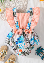 Baby Girls Sleeveless Romper Infant Summer Beach Jumpsuit