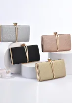 Women'S Fashion Sequins Elegant Dinner Bag One Shoulder Diagonal Pu Bag