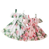 Summer Girls Trendy Strap Chiffon Princess Dress Kids Strap Dress