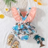 Baby Girls Sleeveless Romper Infant Summer Beach Jumpsuit