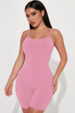 Women Summer Ribbed Jumpsuit