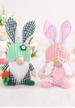 Conejo de primavera de Pascua, muñeca anciana sin rostro, accesorios de decoración para el hogar, regalo
