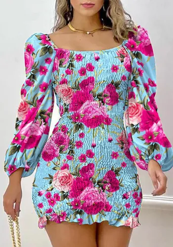 women's fashion print dress spring summer dress