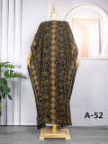 Beaded Embroidery Lace Muslim Dress Africa Plus Size Women'S Hooded Robe